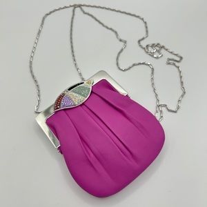 Swarovski Mini Leather Purse with Chain Strap